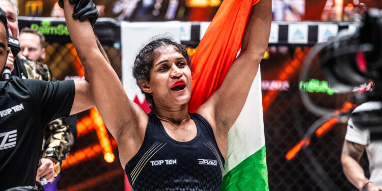 India’s Judo sensation made her mark in the MMA world with a dominant submission win at BRAVE CF 92
