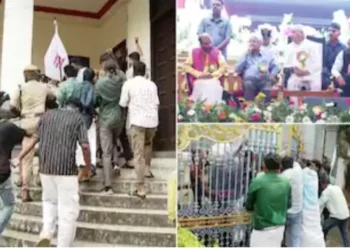 കേരള-സര്വകലാശാലയില്-ഗവര്ണര്ക്കെതിരെ-എസ്എഫ്ഐ-പ്രതിഷേധം;-സംഘര്ഷം