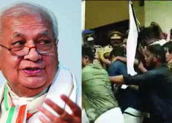 ഗവർണർക്ക്-സുരക്ഷയൊരുക്കുന്നതിൽ-പോലീസിന്-വീഴ്ച;-കേരള-സർവകലാശാലയിലേക്ക്-ഇരച്ചു-കയറി-എസ്എഫ്ഐ-പ്രവർത്തകർ