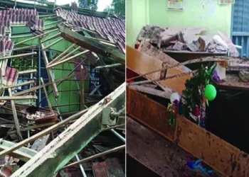 ഉദയംപേരൂരില്‍-നൂറുവര്‍ഷം-പഴക്കമുള്ള-സ്‌കൂള്‍-കെട്ടിടം-തകര്‍ന്നുവീണു;-ഒഴിവായത്-വന്‍-ദുരന്തം