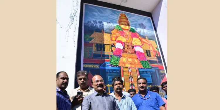 അന്നദാന-മണ്ഡപത്തിന്-അഴകായി-മനുവിന്റെ-അയ്യപ്പചിത്രങ്ങള്‍