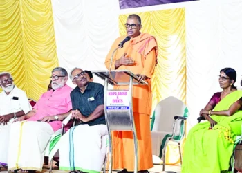 ഹിന്ദുവിന്റെ-മുഖത്ത്-കാണുന്നത്-ആത്മാഭിമാനത്തിന്റെ-ഭാവം;-പ്രതിയോഗികളുടെ-വിഷമം-ഹിന്ദു-സമൂഹം-സംഘടിക്കുന്നു-എന്നുള്ളത്:-സ്വാമി-മോക്ഷ-വ്രതാനന്ദ