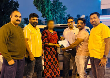 പ്രവാസി യുവതിക്ക് നാടണയാൻ കൊല്ലം പ്രവാസി അസോസിയേഷൻറെ കൈത്താങ്ങ്