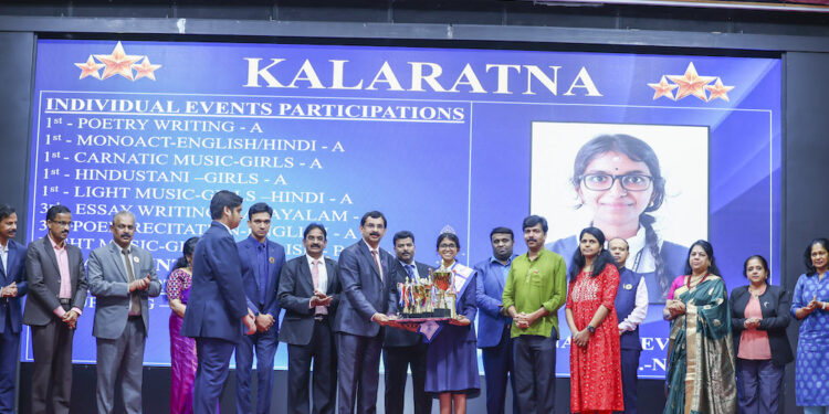 ഇന്ത്യൻ സ്കൂൾ യുവജനോത്സവത്തിൽ ആര്യഭട്ട ഹൗസിന് ഓവറോൾ ചാമ്പ്യൻഷിപ്പ്; കൃഷ്ണ രാജീവൻ നായർ കലാരത്ന