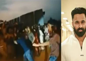 തകർന്ന-ബാരിക്കേഡ്-കൈകൊണ്ട്-താങ്ങി-ഉണ്ണി-മുകുന്ദൻ;-വൈറലായി-വീഡിയോ