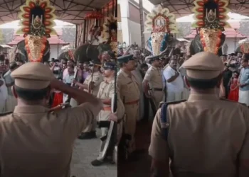 ശ്രീധർമ്മശാസ്താവിന്റെ-തിരുഅങ്കിയ്‌ക്ക്-ഗാർഡ്-ഓഫ്-ഓർണർ-നൽകുന്ന-കേരള-പോലീസ്-;-ദൃശ്യങ്ങൾ-വൈറലാകുന്നു