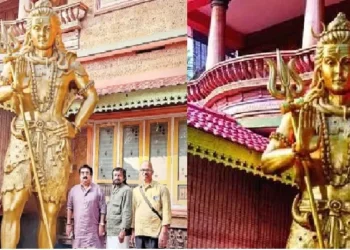 തളിപ്പറമ്പ്-രാജരാജേശ്വര-ക്ഷേത്രമുറ്റത്ത്-സ്ഥാപിക്കാൻ-4,000-കിലോയുള്ള-ശിവശിൽപം-;-രാജ്യത്തെ-ഏറ്റവും-വലിയ-വെങ്കല-ശിവശില്പം