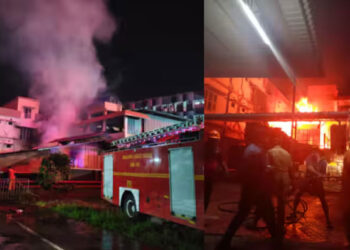 തിരുവല്ല-പുഷ്പഗിരി-മെഡിക്കൽ-കോളേജ്-ആശുപത്രിക്ക്-സമീപം-പെന്തക്കോസ്ത്-മിഷൻ-പ്രാർത്ഥനാലയത്തിൽ-തീപിടിത്തം