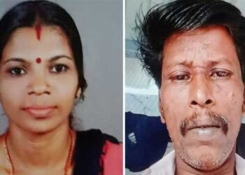 മക്കളുടെ-മുന്നിൽ-നിന്നു-ഭാര്യയെ-മുറിയിലാക്കി,-കയ്യിൽ-കിട്ടിയ-കത്രികകൊണ്ട്-കഴുത്തിലും-വയറ്റിലും-കുത്തിക്കൊലപ്പെടുത്തി,-ഓടി-രക്ഷപ്പെട്ട-പ്രതി-വനത്തിനുള്ളിൽ-തൂങ്ങിമരിച്ച-നിലയിൽ