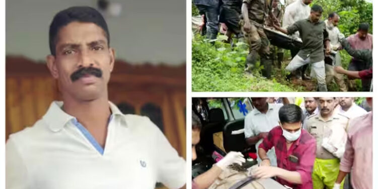 ഹേമചന്ദ്രന്റെ-മൃതദേഹം-പുറത്തെടുത്തു,-നാലടിയോളം-താഴ്ചയിൽ-കുനിഞ്ഞിരിക്കുന്ന-നിലയിൽ,-കൂടുതൽ-അഴുകിയിട്ടില്ലെന്ന്-പൊലീസ്