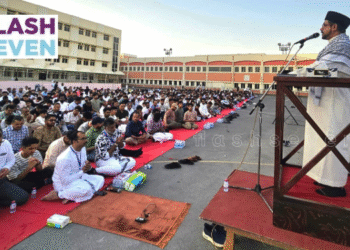 ഇന്ത്യൻ സ്കൂൾ ഈദ് ഗാഹിൽ ആയിരങ്ങൾ അണി നിരന്നു