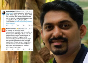 കണ്ണൂർ-ദുബൈ-വിമാനം-വൈകിയത്-11-മണിക്കൂർ:-വിമർശനമുന്നയിച്ച-മലയാളി-യുവാവിനോട്-ക്ഷമ-ചോദിച്ച്-എയർ-ഇന്ത്യ