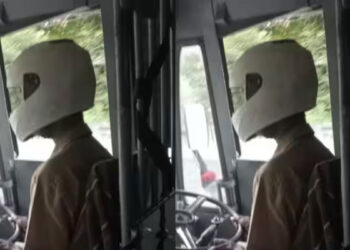 ‘കല്ലേറ്-വന്നാൽ-തല-സൂക്ഷിക്കണ്ടേ’;-അടൂരിൽ-ഹെൽമറ്റ്-ധരിച്ച്-വാഹനമോടിച്ച്-കെഎസ്ആർടിസി-ഡ്രൈവർ