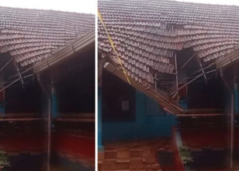 ആലപ്പുഴയില്‍-സ്‌കൂള്‍-കെട്ടിടത്തിൻ്റെ-മേൽക്കൂര-തകര്‍ന്ന്-വീണു