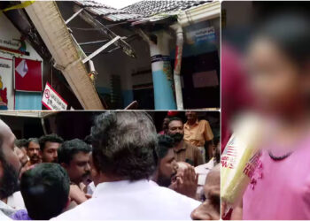 തകര്‍ന്ന-കെട്ടിടത്തിൽ-ഒരു-വർഷമായി-ക്ലാസുകൾ-നടക്കുന്നില്ലെന്ന്-പ്രധാന-അദ്ധ്യാപകൻ,-തള്ളി-വിദ്യാര്‍ത്ഥികളും-നാട്ടുകാരും