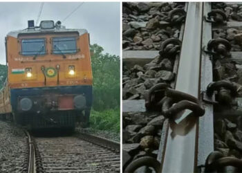 റെയിൽപാളത്തിൽ-ഇരുമ്പ്-ക്ലിപ്പുകൾ;-ഒറ്റപ്പാലത്ത്-ട്രെയിൻ-അട്ടിമറി-ശ്രമമെന്ന്-സംശയം,-സ്ഥലത്ത്-പരിശോധന