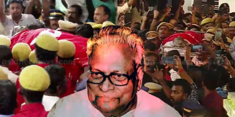 വിഎസ്-ജില്ലാ-കമ്മിറ്റി-ഓഫിസിൽ,-സങ്കടമഴയിൽ-മുങ്ങി-ജനങ്ങൾ