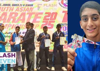 സൗത്ത് ഏഷ്യൻ കരാട്ടെ ചാമ്പ്യൻഷിപ്പിൽ ഇന്ത്യക്ക് വേണ്ടി സിൽവർ മെഡൽ നേടി ആൽവിൻ തോമസ്