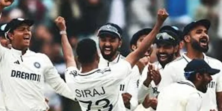 ഓവല്-ടെസ്റ്റില്-ത്രസിപ്പിക്കുന്ന-ജയവുമായി-ഇന്ത്യ,സിറാജിന്റെ-മിന്നും-ബൗളിംഗ്,-പ്രസിദ്ധ്-കൃഷ്ണയും-തകര്ത്തു,-പരമ്പര-സമനിലയില്