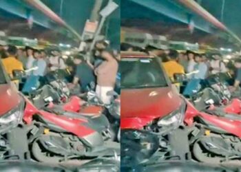 പെൺസുഹൃത്ത്-സ്റ്റിയറിങ്-ഒന്നു-തിരിച്ചതാ-ശിവനേ-പിന്നെ-ഒന്നുമോർമയില്ല!!-ചറുപറെ-ഇടിച്ചിട്ടത്-15-ഇരുചക്ര-വാഹനങ്ങൾ,-പിടികൂടുമ്പോൾ-ലഹരിയിൽ-യുവാവിന്റെ-കാൽ-നിലത്ത്-ഉറയ്ക്കുന്നില്ലായിരുന്നെന്ന്-നാട്ടുകാർ