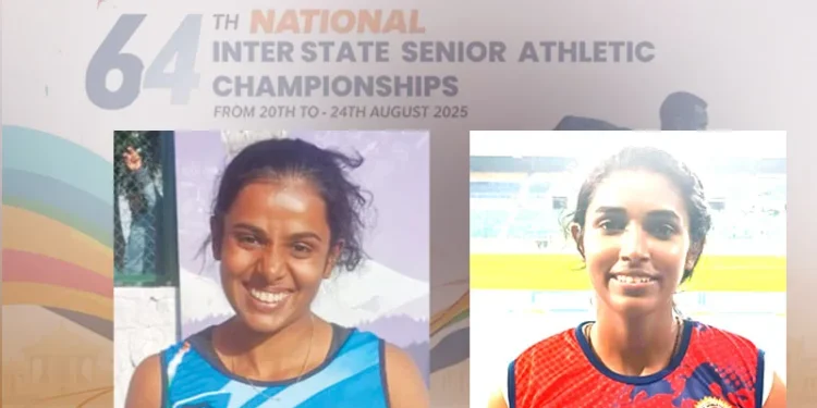 ഇന്റര്-സ്റ്റേറ്റ്-സീനിയര്-അത്ലറ്റിക്സ്:-വനിതാ-ട്രിപ്പിള്-ജംപില്-സാന്ദ്രയ്ക്ക്-സ്വര്ണവും-അലീനയ്ക്ക്-വെള്ളിയും