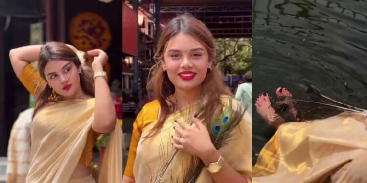 ഗുരുവായൂർ-ക്ഷേത്രക്കുളത്തിൽ-റീല്സ്-ചിത്രീകരണം;-ബിഗ്-ബോസ്-താരം-ജാസ്മിന്-ജാഫറിനെതിരെ-പൊലീസിൽ-പരാതി