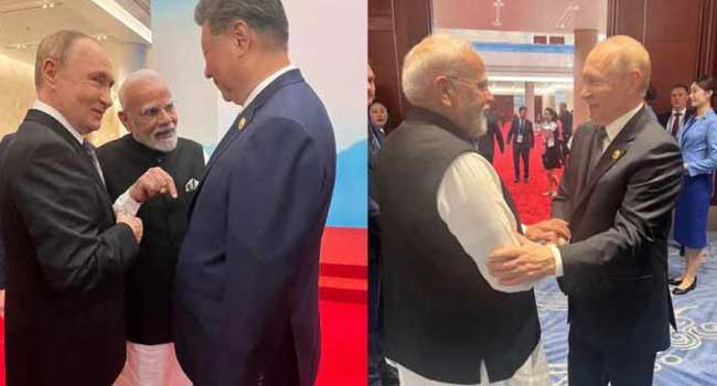 പാക്-പ്രധാനമന്ത്രിയെ-ആലുവ-മണപ്പുറത്ത്-കണ്ട-പരിചയം-പോലും-ഭാവിക്കാതെ-മോദിയും-പുടിനും!!-ഷാങ്ഹായ്-ഉച്ചകോടിയിലെ-വീഡിയോ-വൈറൽ