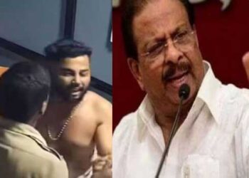 ‘ഞങ്ങളുടെ-കുട്ടികളുടെ-ദേഹത്ത്-കൈ-വെച്ചിട്ട്-പെൻഷൻ-പറ്റി-പിരിയാമെന്ന്-കാക്കിയിട്ട-ഒരു-ക്രിമിനലും-കരുതേണ്ട,-സിപിഎമ്മിന്റെ-തണലിൽ-കോൺഗ്രസുകാരന്റെ-നെഞ്ചത്ത്-കേറാമെന്ന്-കരുതുന്ന-ഒരു-പോലീസുകാരും-ഔദ്യോഗിക-ജീവിതം-നല്ല-രീതിയിൽ-പൂർത്തിയാക്കില്ല’-കെ-സുധാകരൻ