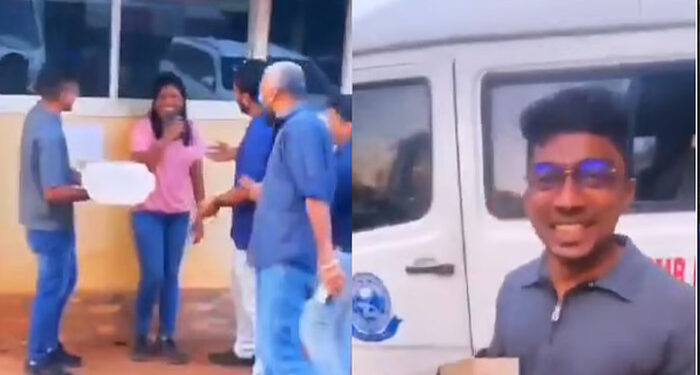 ശരിക്കും-സർപ്രൈസായി!!!-യുവതിക്ക്-പിറന്നാൾ-സർപ്രൈസ്-കൊടുക്കാൻ-പൊലീസ്-ഉദ്യോഗസ്ഥരെന്ന-വ്യാജേന-ഹെഡ്ക്വാര്ട്ടേഴ്സിൽ-അതിക്രമിച്ചു-കയറി,-പൊലീസ്-വാഹനത്തിന്-മുമ്പിൽ-വച്ച്-ഫോട്ടോയെടുപ്പം-കേക്ക്-മുറിക്കലും,-യുവാക്കൾക്കെതിരെ-കേസ്