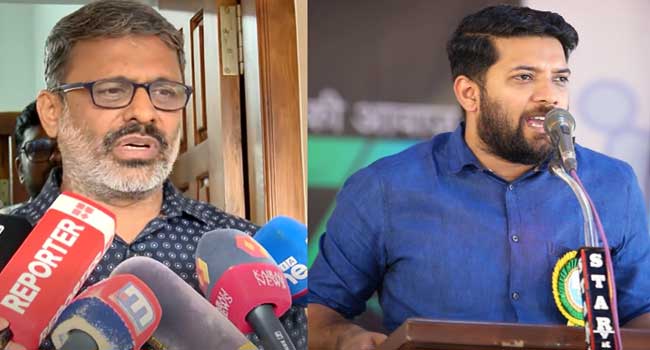 സുരേഷ്-ബാബുവിന്റെ-പരാമർശം-സ്ത്രീ-സമൂഹത്തെ-അപമാനിക്കുന്നത്!!-പറയുന്നത്-കളവാണെന്ന്-ബോധ്യപ്പെട്ടിട്ടും-മനഃപൂർവ്വം-അപമാനിക്കുകയെന്ന-ബോധ്യത്തോടെ-ഷാഫിക്കെതിരെ-നടത്തിയ-ആരോപണം-ജില്ലാ-പോലീസ്-മേധാവിക്ക്-പരാതി-നൽകി-കോൺഗ്രസ്,-പ്രതിഷേധം-കടുപ്പിക്കും