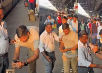 യുപി.ഐ-ചതിച്ചു,-സമൂസ-വാങ്ങിയതിന്‍റെ-പണം-നൽകാനായില്ല;-യാത്രക്കാരന്‍റെ-കോളറിൽ-പിടിച്ച്-വലിച്ചിഴച്ച്-വിൽപനക്കാരൻ-വിഡിയോ-വൈറൽ