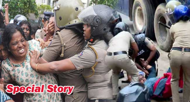 സമരക്കാരെ-നിരത്തിൽ-കൂടി-വലിച്ചിഴക്കുക,-പോലീസിന്റെ-ലാത്തിവച്ചു-വയറ്റത്ത്-കുത്തുക,-സമരക്കാരുടെ-വസ്ത്രങ്ങൾ-വലിച്ചുകീറുക…-ആശാവർക്കർമാർ-ഒരു-ശക്തമായ-വോട്ടുബാങ്ക്-ആയിരുന്നുവെങ്കിൽ-സർക്കാർ-സമീപനം-ഇതായിരിക്കുമോ?-എന്താണു-മാക്സിസം-മുന്നോട്ടുവയ്ക്കുന്ന-തൊഴിലാളി-സമഗ്രാധിപത്യം?