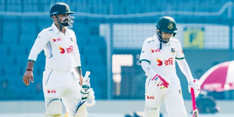 അയര്ലന്ഡിനെതിരായ-ടെസ്റ്റ്-പരമ്പര;-രണ്ടാം-ടെസ്റ്റിലും-ബംഗ്ലാ-ആധിപത്യം