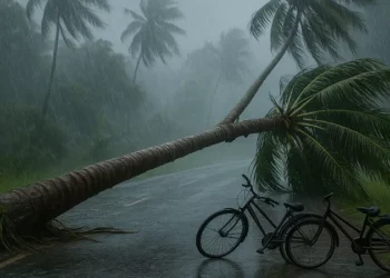 സംസ്ഥാനത്ത്-മഴ-കനക്കുന്നു;-തൃശൂരിൽ-ശക്തമായ-കാറ്റിൽ-തെങ്ങ്-വീണ്-2-കുട്ടികൾക്ക്-പരിക്ക്