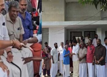 ബിജെപി-ഭരിക്കുന്ന-അവിണിശേരി-പഞ്ചായത്തിൽ-മാത്രമാണോ-എംപി-ഫണ്ട്-നൽകുക?…-‘ഇതൊന്നും-എംപിയുടെ-ജോലിയേ-അല്ല,-പോയി-പഞ്ചായത്തിൽ-പറയൂ’…-സുരേഷ്-ഗോപി-അപമാനിച്ചിറക്കിവിട്ട-കൊച്ചുവേലായുധനു-75-ദിവസംകൊണ്ട്-വീടൊരുക്കി-സിപിഎം,-വീട്-കൈമാറുക-തെരഞ്ഞെടുപ്പിന്-ശേഷം,