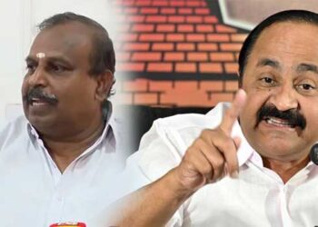 വിഷ്ണുപുരം-ചന്ദ്രശേഖരൻ-നടത്തിയത്-എൻഡിഎയിൽ-കൂടുതൽ-പരിഗണന-കിട്ടാനായുള്ള-വിലപേശൽ-നാടകം,-ചർച്ച-നടത്തി-വഞ്ചിച്ചു,-ഇനി-യുഡിഎഫിൻ്റെ-ഭാഗമാകണമെന്ന്-പറഞ്ഞു-വന്നാലും-മുന്നണിയുടെ-ഭാഗമാക്കില്ല-കോൺ​ഗ്രസ്