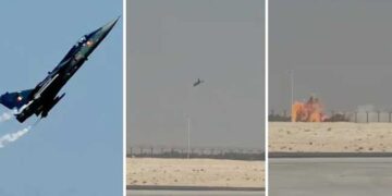 മുകളിലേക്ക്-പറന്നുയർന്ന-വിമാനം-കരണം-മറിഞ്ഞ്-കുത്തനെ-താഴേക്ക്…ഇന്ത്യ-വികസിപ്പിച്ച-വ്യോമസേനയുടെ-തേജസ്-യുദ്ധവിമാനം-ദുബായ്-ഷോയ്ക്കിടെ-തകർന്നുവീണു,-പൈലറ്റിന്-ദാരുണാന്ത്യം!!-എയർ-ഷോ-താൽക്കാലികമായി-നിർത്തിവച്ചു-video