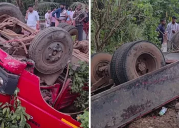 കണ്ണൂരിൽ-കോൺക്രീറ്റ്-മിക്സർ-ലോറി-മറിഞ്ഞ്-അപകടം:-രണ്ട്-തൊഴിലാളികൾക്ക്-ദാരുണാന്ത്യം,-12-പേർക്ക്-പരിക്ക്