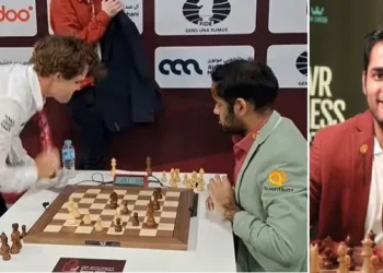 ഇന്ത്യയുടെ-അര്‍ജുന്‍-എരിഗെയ്സിയോട്-തോറ്റ-മാഗ്നസ്-കാള്‍സന്‍-അരിശം-മൂത്ത്-വീണ്ടും-മേശയില്‍-ഇടിച്ചു