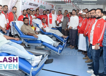 ബഹ്‌റൈൻ ദേശീയ ദിനാഘോഷം: പുതു ചരിത്രം കുറിച്ച് കെഎംസിസി മെഗാ രക്തദാന ക്യാമ്പ്