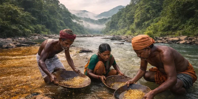 പുഴയല്ല-ഇത്,-ഒഴുകുന്ന-നിധിശേഖരം;-ജാർഖണ്ഡിന്റെ-വനമേഖലയിൽ-സ്വർണ്ണത്തരികൾ-ഒളിപ്പിച്ചുവെച്ച-സുബർണരേഖ…