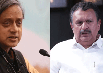 ക്യാപ്റ്റൻ-അടക്കം-മുങ്ങാൻ-പോകുന്ന-ഒരു-കപ്പലിൽ-തരൂരിനെപ്പോലെ-ഒരു-നേതാവ്-ചേരുമെന്ന്-പറയുന്നത്-ഏപ്രിൽ-ഫൂൾ-ദിനത്തിൽ-മാത്രം-പറയാൻ-പറ്റുന്ന-തമാശ-–-മുരളീധരൻ