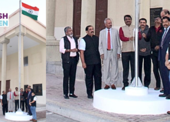 ഇന്ത്യയുടെ റിപ്പബ്ലിക് ദിനത്തിൽ ബഹ്റൈൻ കേരളീയ സമാജത്തിൽ ദേശിയ പതാക ഉയർത്തി