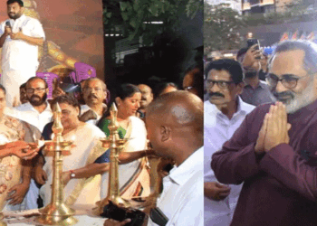 ക്ലിഫ്-ഹൗസിന്-മുന്നിൽ-അയ്യപ്പജ്യോതിയുമായ്-ബിജെപി;-,-‘ശബരിമലയുടെ-പേരിൽ-സിപിഎമ്മും-കോൺഗ്രസും-രാഷ്ട്രീയം-കളിക്കുന്നു,-നാടിന്റെ-വിശ്വാസവും-സംസ്കാരവും-നശിപ്പിക്കാൻ-അനുവദിക്കില്ല,’-രാജീവ്-ചന്ദ്രശേഖർ