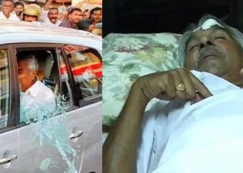 ഇതൊരു-ഓർമപ്പെടുത്തലാണ്…2013-ഒക്ടോബർ-27-ഞായറാഴ്ച…സംസ്ഥാന-പോലീസ്-കായികമേളയുടെ-സമാപനച്ചടങ്ങ്-ഉദ്ഘാടനം-ചെയ്യാനെത്തിയ-മുഖ്യമന്ത്രിക്കു-നേരെ-കല്ലുകൾ-പാഞ്ഞെത്തി,-തകർന്ന-കാറിന്റെ-ചില്ലുകൊണ്ട്-ഉമ്മൻചാണ്ടിക്ക്-നെറ്റിയിൽ-രണ്ടിടത്ത്-മുറിവ്,-നെഞ്ചിലും-കല്ലേറുകൊണ്ടു…അപ്പോഴും-പറഞ്ഞത്-ഒരു-പ്രശ്നവും-ഉണ്ടാക്കരുത്-എന്നാണ്…-ഫേസ്ബുക്ക്-ചിത്രം-മാറ്റി-ചാണ്ടി-ഉമ്മൻ