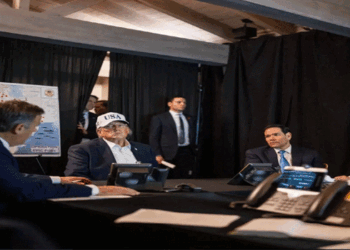 ഇസ്രായേൽ-യുഎസ്-സഖ്യം-ഇറാനിൽ-ബോംബാക്രമണം-നടത്തുന്നത്-ട്രംപ്-വീക്ഷിച്ചു;-‘ഓപ്പറേഷൻ-എപ്പിക്-ഫ്യൂറി’-മോണിറ്ററിംഗ്-റൂമിനുള്ളിൽ;-ചിത്രങ്ങൾ-പുറത്ത്