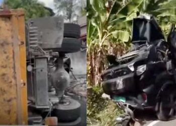 പാറ-കയറ്റിപോവുകയായിരുന്ന-ടിപ്പർ-ലോറിയുടെ-നിയന്ത്രണം-കയറ്റത്തിൽ-വച്ച്-നഷ്ടമായി,-പിന്നോട്ടുപാഞ്ഞ-ലോറി-കാറിലും-ബൈക്കിലുമിടിച്ച്-മറിഞ്ഞു,-ബൈക്ക്-യാത്രികരായ-രണ്ടു-വിദ്യാർഥികൾക്ക്-ദാരുണാന്ത്യം,-കാർ-പുറത്തെടുത്തത്-വെട്ടിപ്പൊളിച്ച്!!-കാർ-യാത്രികർ-അത്ഭുതകരമായി-രക്ഷപ്പെട്ടു,-വിദ്യാർഥികൾ-അപകടത്തിൽപ്പെട്ടത്-നീന്തൽ-പരിശീലനം-കഴിഞ്ഞ്-മടങ്ങവേ