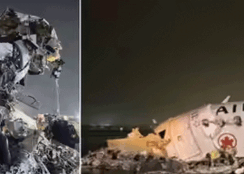 യുഎസിൽ-വിമാനവും-ട്രക്കും-റൺവേയിൽ-കൂട്ടിയിടിച്ചു;-പൈലറ്റും-സഹപൈലറ്റും-മരിച്ചു;-എയർ-കാനഡ-വിമാനം-ലാൻഡ്-ചെയ്യവെ-അപകടം