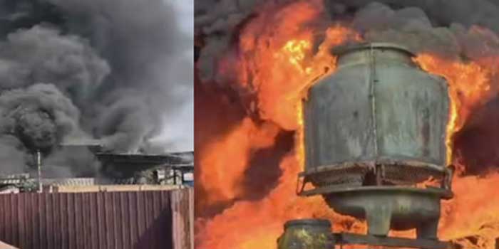 ഇടയാർ-വ്യവസായ-പാർക്കിലെ-തീപിടുത്തം, -ബീഹാർ-സ്വദേശിയുടെ-മൃതദേഹം-കത്തിക്കരിഞ്ഞ-നിലയിൽ,-കൂടെയുണ്ടാരുന്ന-മുപ്പതോളം-തൊഴിലാളികൾ-ഓടിരക്ഷപ്പെട്ടു,-ആറുപേർക്ക്-പൊള്ളലേറ്റു,-തീ-അണച്ചത്-7-യൂണിറ്റ്-ഫയർഫോഴ്സ്-എത്തി