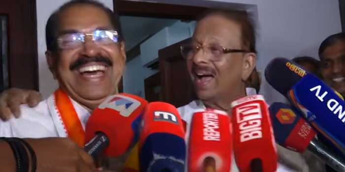 ‘നിങ്ങൾ-വിചാരിക്കുന്ന-ബന്ധമല്ല-ഞങ്ങൾ-തമ്മിൽ,-സണ്ണി-ജോസഫ്-എന്റെ-സ്വന്തമാണ്,-സണ്ണിയോട്-എനിക്കുള്ളത്-പ്രേമം!!-ഞങ്ങൾ-തമ്മിൽ-ഒരു-പിണക്കവും-ഉണ്ടായിരുന്നില്ല,-പേരാവൂരിൽ-പ്രചാരണത്തിന്-ഞാൻ-പോകില്ലെന്ന്-ആര്-പറഞ്ഞു?-രണ്ടുപേരും-തിരക്കിലായിരുന്നു’,-തലയിൽ-കൈവച്ച്-അനുഗ്രഹിച്ച്-കെ-സുധാകരൻ-ഇന്നു-പ്രചാരണത്തിനിറങ്ങും